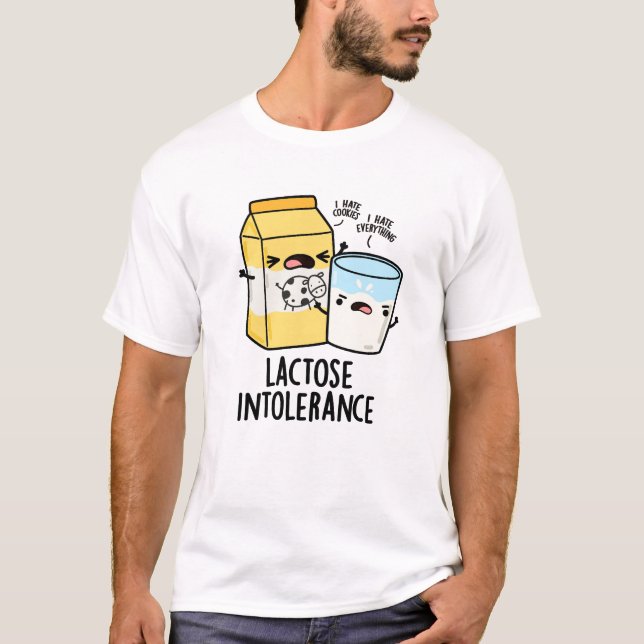 T-shirt Intolérance au lactose Funny Milk Pun (Devant)