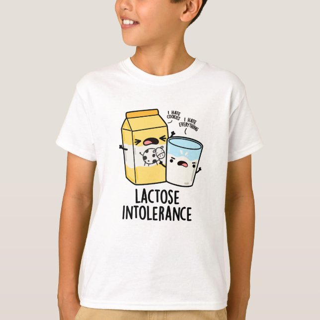 T-shirt Intolérance au lactose Funny Milk Pun (Devant)