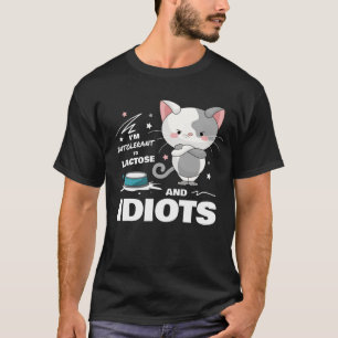 T-shirt Intolérant au lactose sarcastique