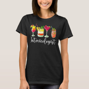 T-shirt Intoxicologue Bartender Mixologue Bartending Dri