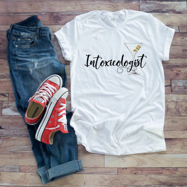 T-shirt Intoxicologue Boire Martini verre Cocktail (Créateur téléchargé)