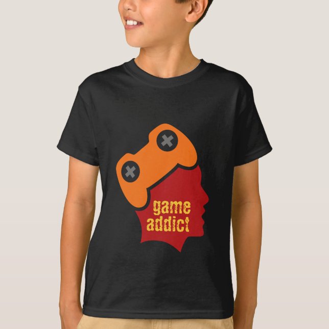 T-shirt Intoxiqué de jeu (Devant)