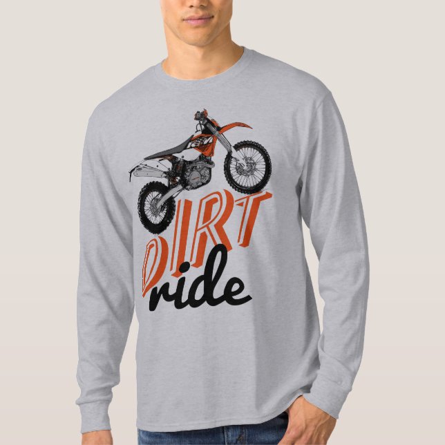 T-shirt Intoxiqué de motocross (Devant)