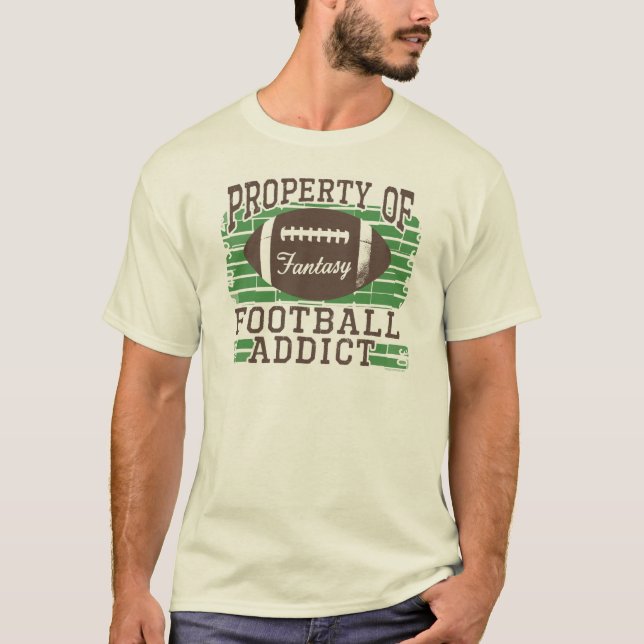 T-shirt Intoxiqué du football par des studios de Mudge (Devant)