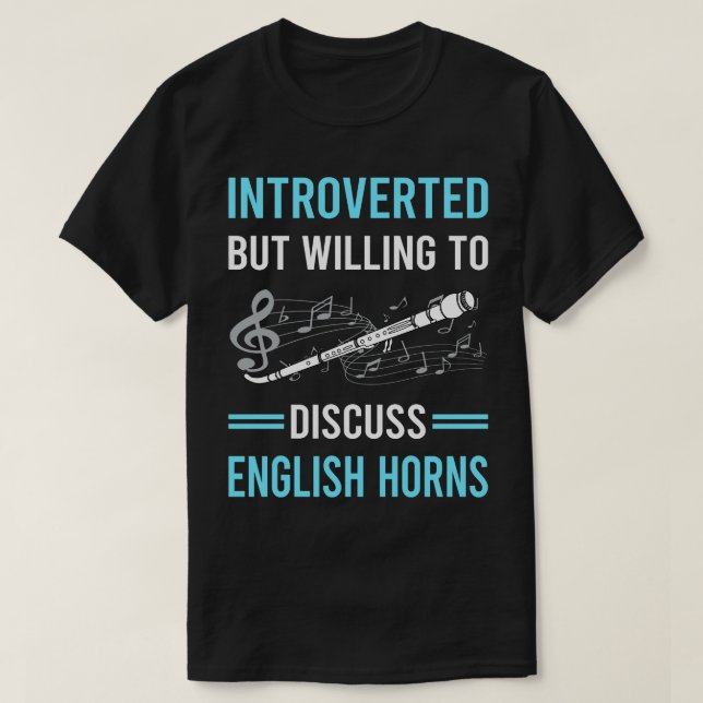 T-shirt Introduction Anglais Horn Cor Anglais (Design devant)