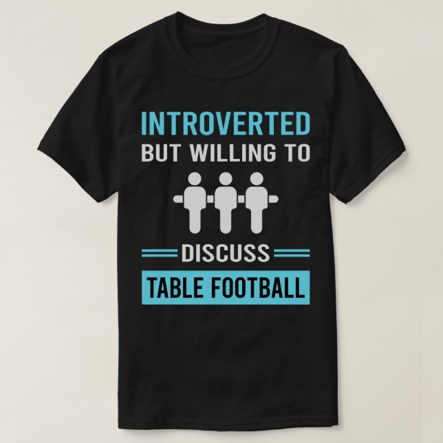 T-shirt Introduction de la table de football (Design devant)
