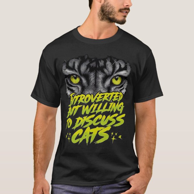 T-shirt Introduire avec Priorités de chat - Citation de ch (Devant)
