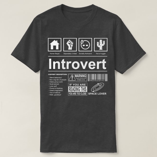 T-shirt Introduire le Étiquette Fourre-tout (Design devant)