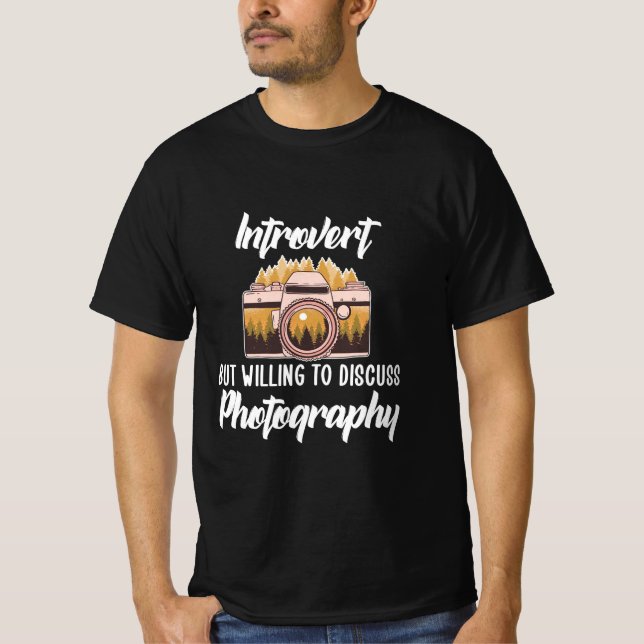 T-shirt Introvert Photography (Devant)