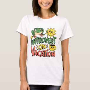 T-shirt Introvert Sunshine Break femmes