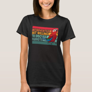 T-shirt Introverted Mais Parrots Vert ailes Macaw