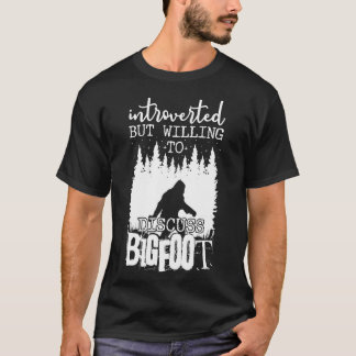 T-shirt Introverted Mais Prêt À Discuter