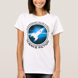 T-shirt Introverted Mais Prêt À Discuter De Science-Fictio