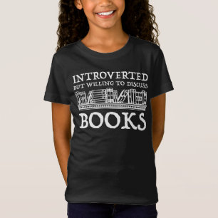 T-Shirt Introverted Mais Prêt À Discuter Des Livres
