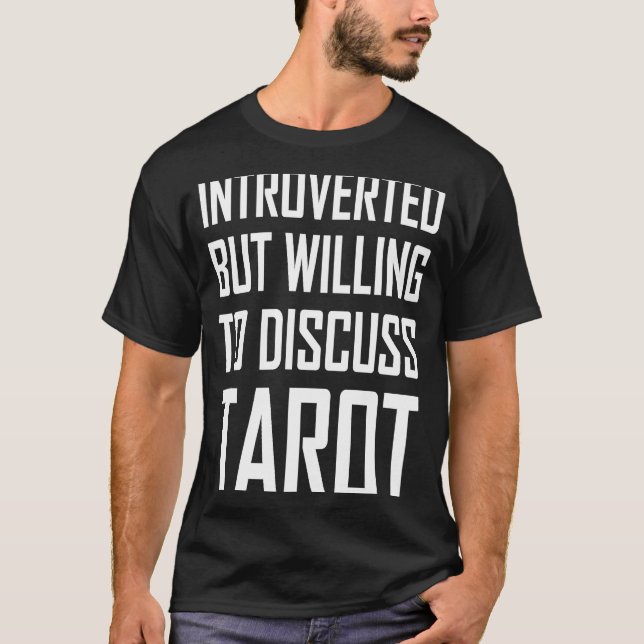 T-shirt Introverted Mais Prêt À Discuter Tarot (Devant)