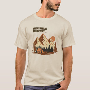 T-shirt Introverti de montagne professionnel 
