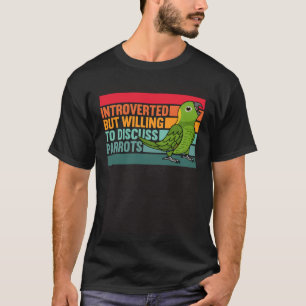 T-shirt Introverti mais perroquets Jaune naped Amazon
