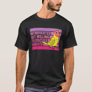 T-shirt Introverti Mais Perroquets Peach faced jaune Lutin