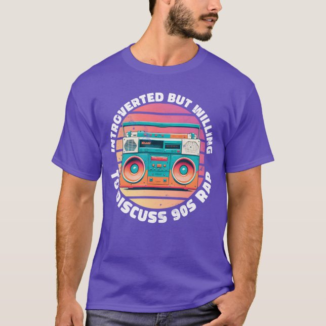 T-shirt introverti mais prêt à discuter du Rap Sunset des  (Devant)