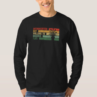 T-shirt Introverti tendance mais prêt à discuter des PLANT