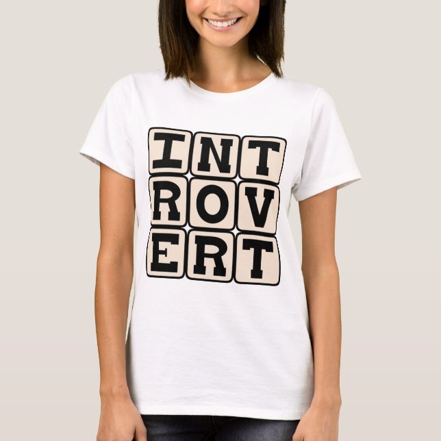 T-shirt Introverti, Trait de Personnalité (Devant)