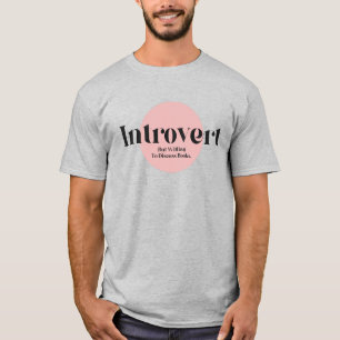 T-shirt Introvertir Mais Discuter Des Livres