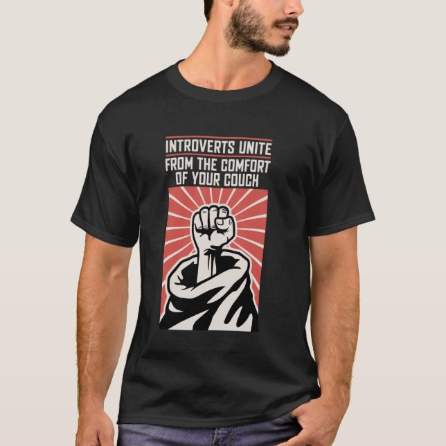 T-shirt Introvertis unissez-vous (Devant)