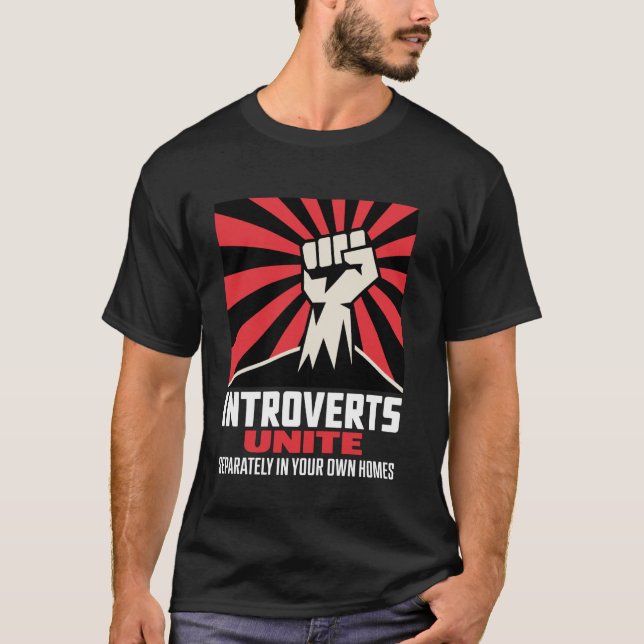T-shirt Introvertis unissez-vous (Devant)