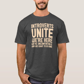 T-shirt INTROVERTS NOUS UNISSENT sont ici nous sont