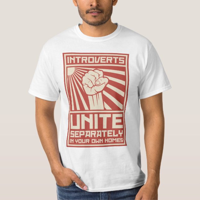 T-shirt Introverts unissent séparément dans vos propres (Devant)