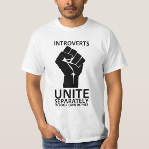 T-shirt Introverts unissent séparément dans votre chemis