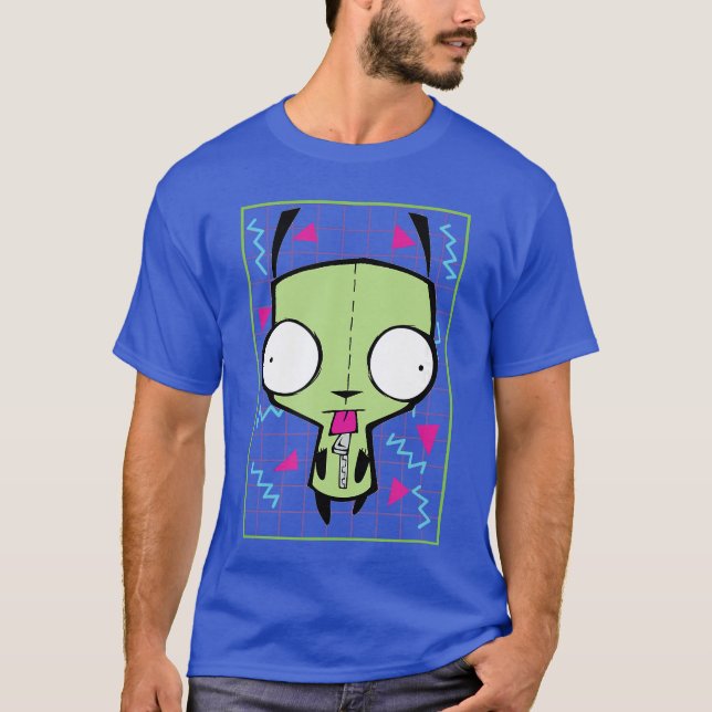 T-shirt Invader Zim Gir 90s Grid family (Devant)