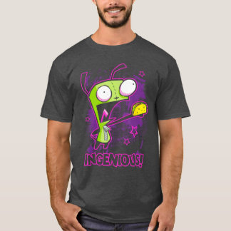 T-shirt Invader Zim Ingeniousaco Gir Y2K Cartoon girl