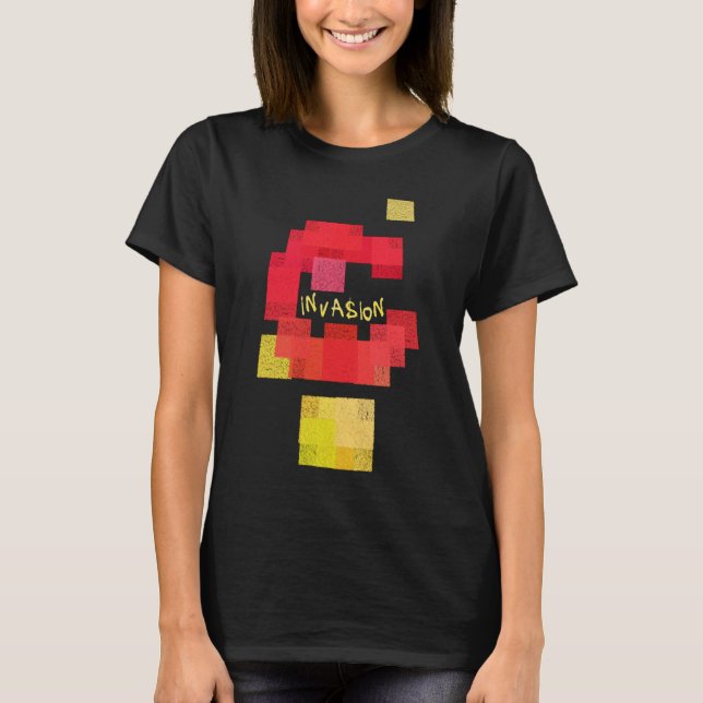 T-shirt Invaders contre Tetris (Devant)