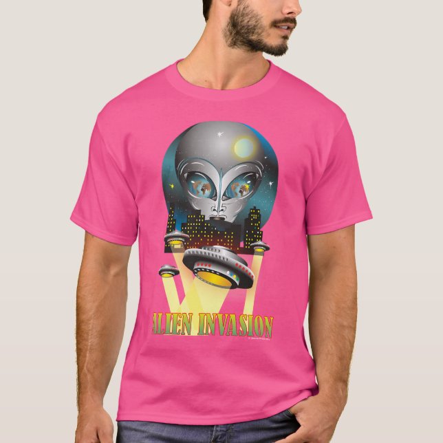T-shirt Invasion Alien (Devant)