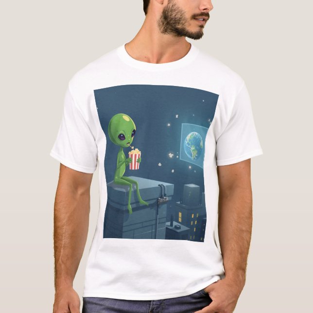 T-shirt invasion Alien (Devant)