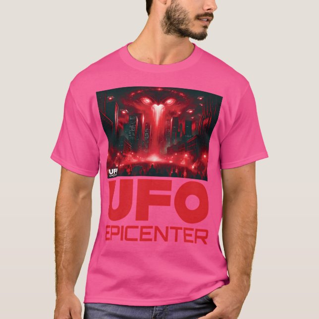 T-shirt Invasion Alien Par Ufo Epicenter (Devant)
