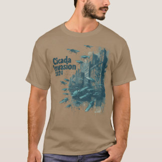 T-shirt Invasion canadienne 2024 Destruction urbaine drôle