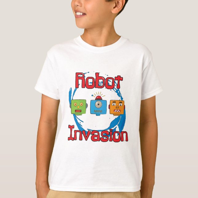 T-shirt Invasion de Robot (Devant)