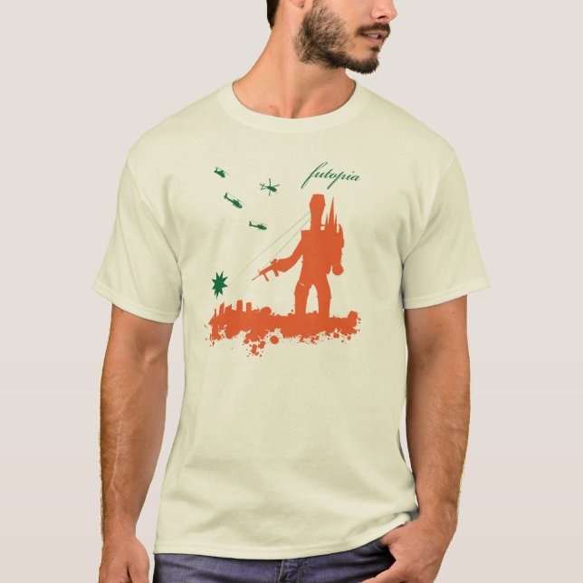 T-shirt Invasion de robot de Futopia (Devant)
