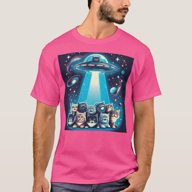 T-shirt Invasion Ufo Cat (Devant)