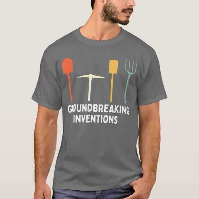 T-shirt Inventions révolutionnaires Mème de jardinage drôl (Devant)
