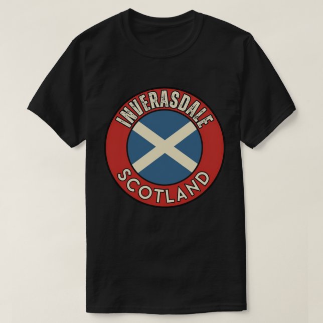 T-shirt Inverasdale, Écosse (Design devant)