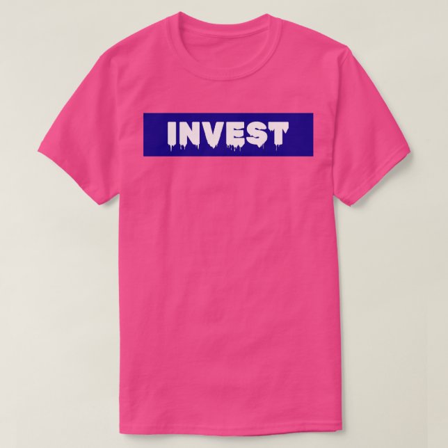 T-shirt Investir BLUE (Design devant)