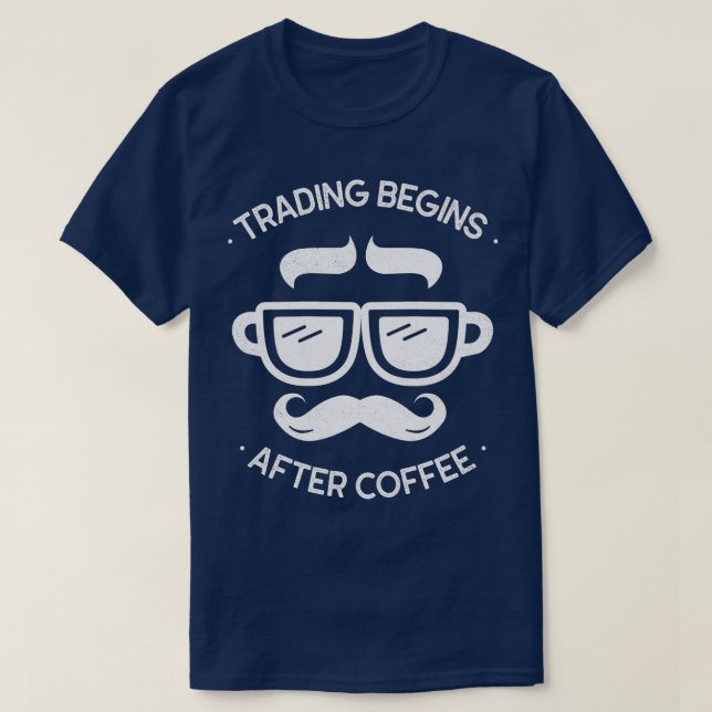 T-shirt Investir Commence Après Le Café Drôle Visage Mug (Design devant)