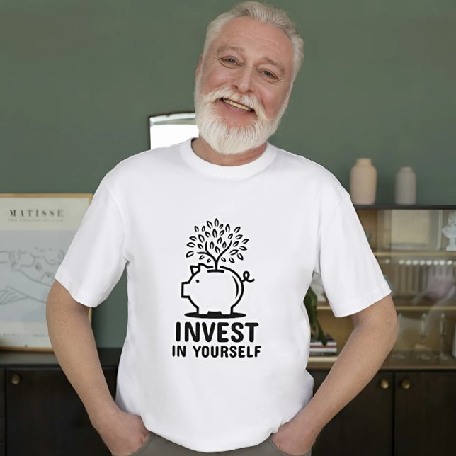 T-shirt Investir Dans Vous-Même Motivationnel (Front)