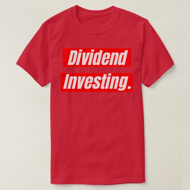 T-shirt Investissement de dividendes (Design devant)