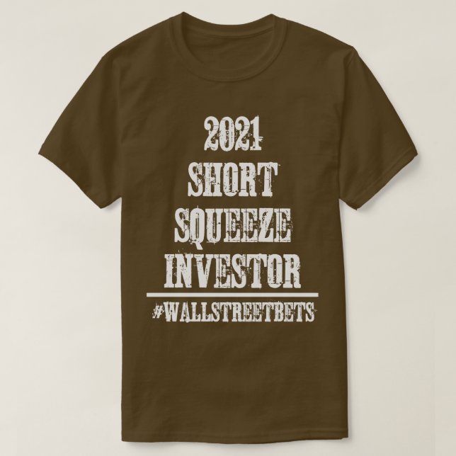 T-shirt Investisseur à courte échelle 2021 (Design devant)