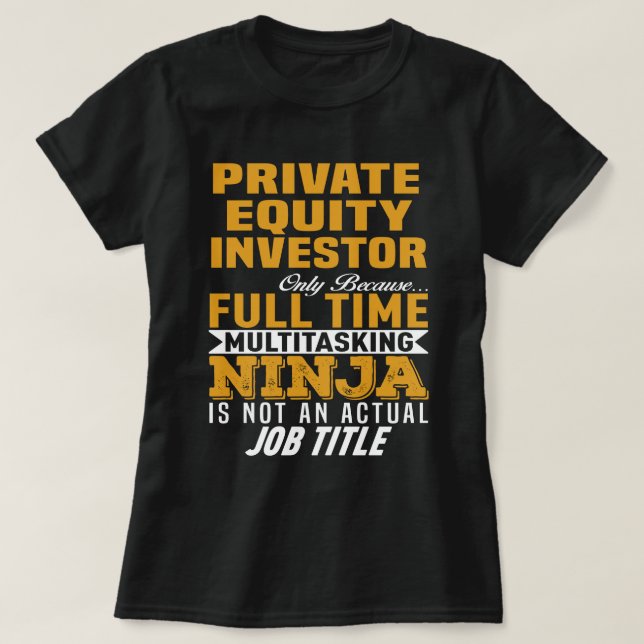 T-shirt Investisseur de capitaux propres (Design devant)