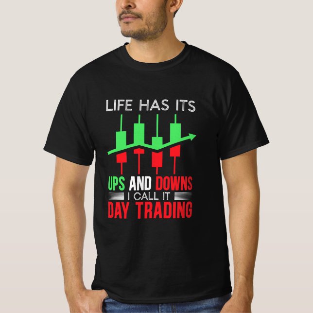 T-shirt Investisseur J'Appelle Ça Jour Trading (Devant)